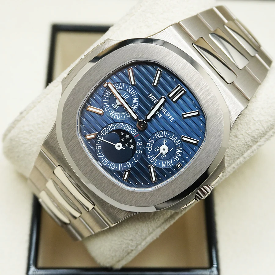 Patek Philippe Extra-Thin Nautilus Grand Complications Perpetual Calendar 40mm 5740/1G Blue Dial - Image 3