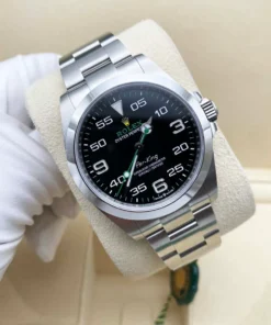 Alternative view of Rolex Air-King 40mm 126900 Black Dial