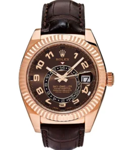 Rolex Sky-Dweller 42mm 326135 Chocolate Dial 18K Everose Gold Luxury Watch